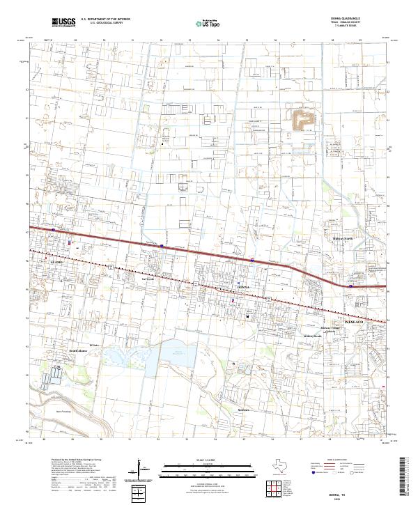 USGS Topographic Map – Donna