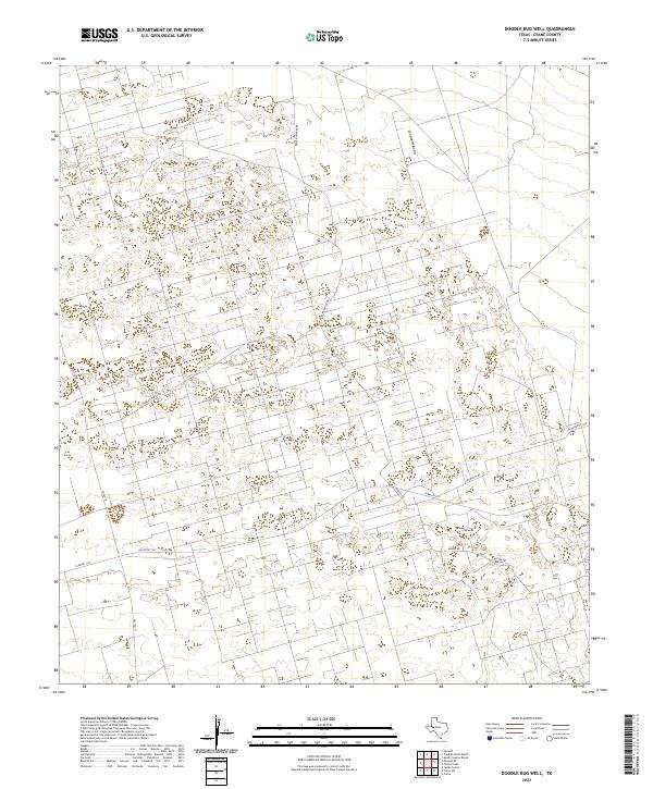 2022 Map of Doodle Bug Well, 2022 Print