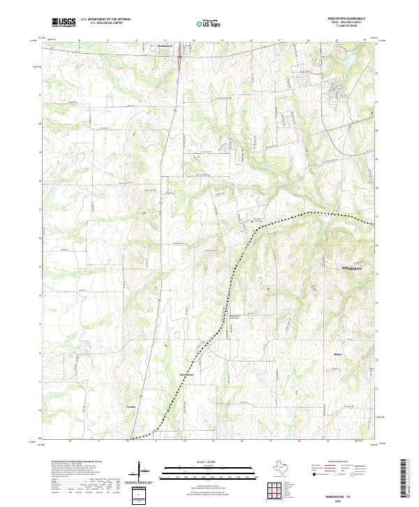 USGS Topographic Map – Dorchester