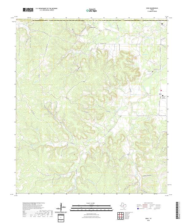 USGS Topographic Map – Doss
