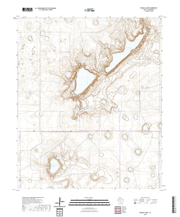 USGS Topographic Map – Double Lakes