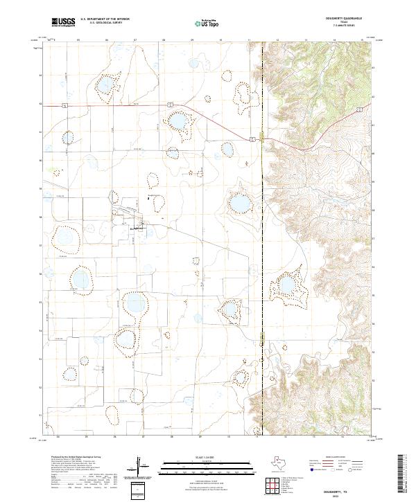 USGS Topographic Map – Dougherty