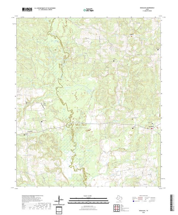 USGS Topographic Map – Douglass