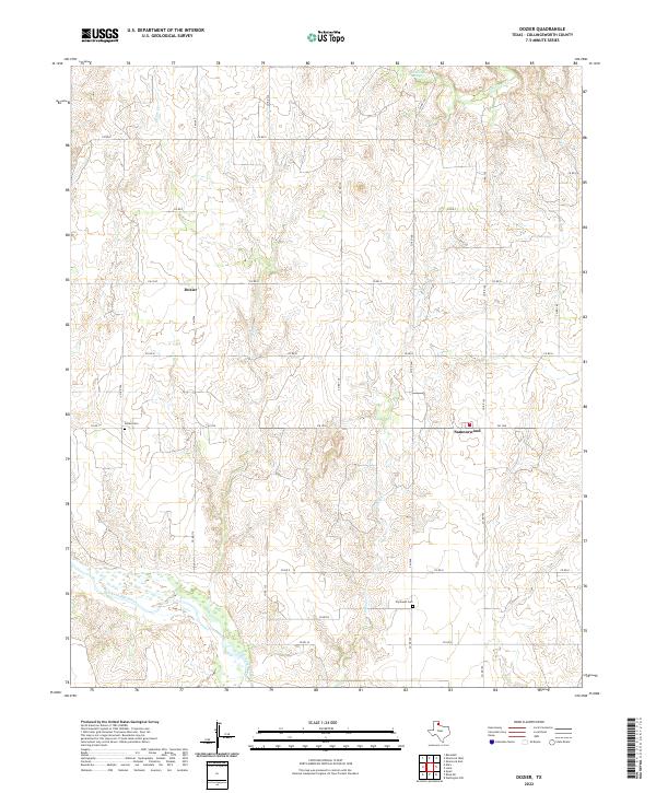 USGS Topographic Map – Dozier