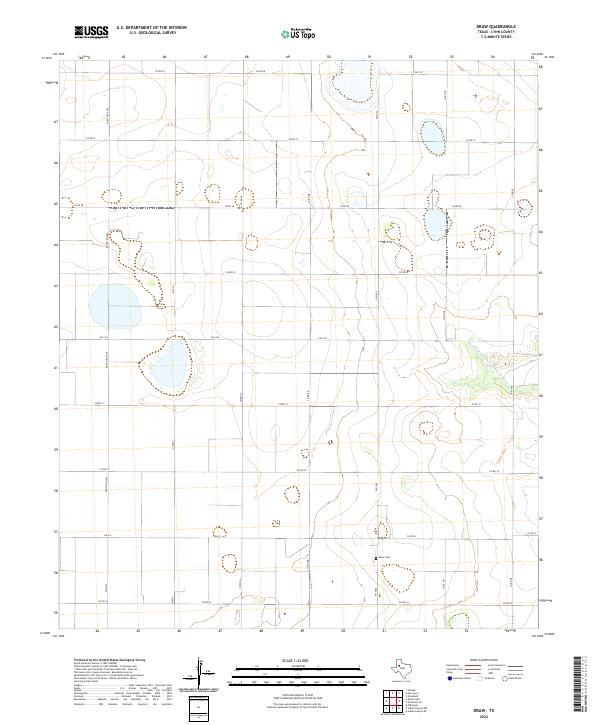 USGS Topographic Map – Draw