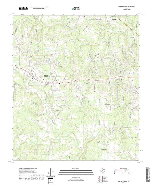 USGS Topographic Map – Dripping Springs