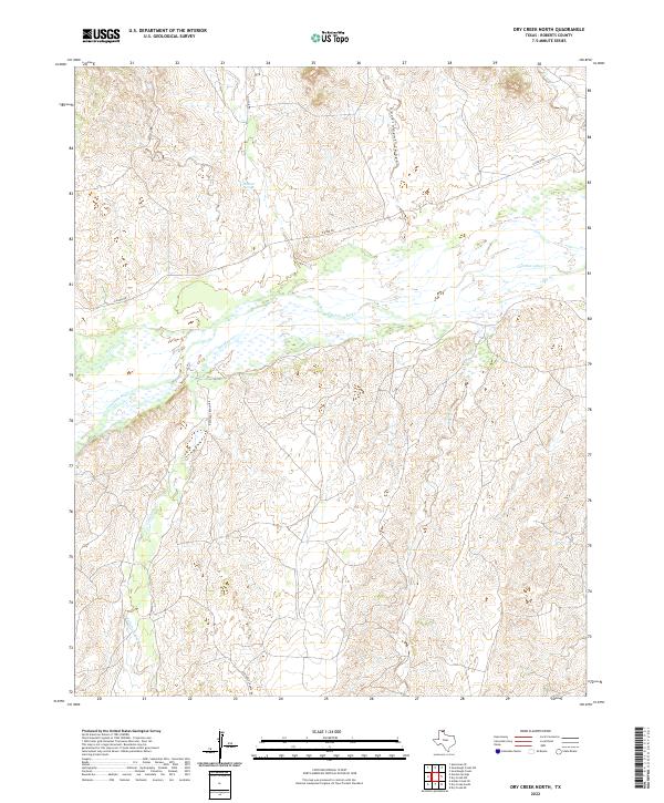USGS Topographic Map – Dry Creek North