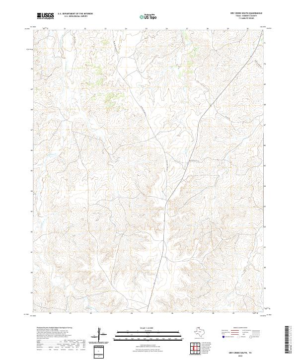 2022 Map of Dry Creek South, 2022 Print