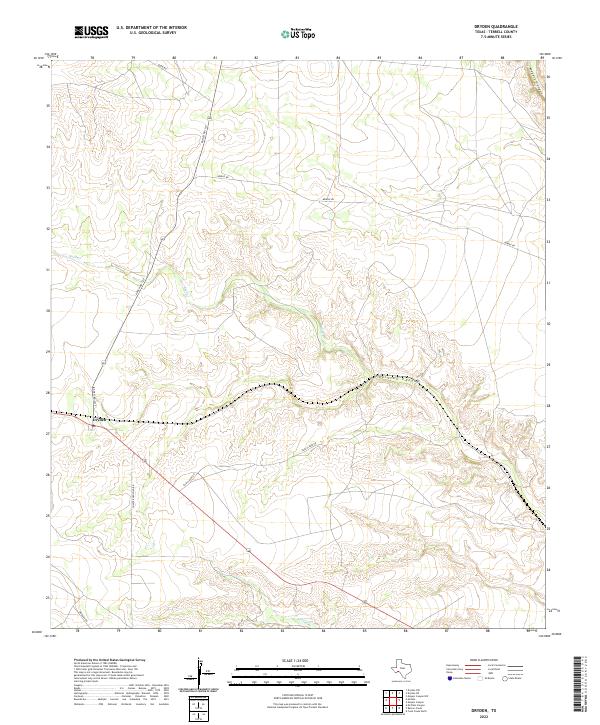 USGS Topographic Map – Dryden