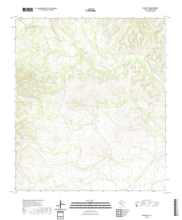 USGS Topographic Map – Dryden NW