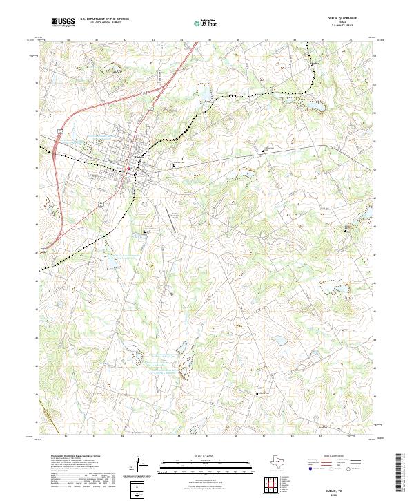 USGS Topographic Map – Dublin