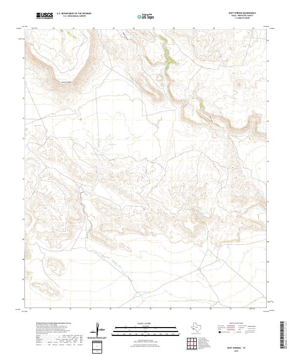 USGS Topographic Map – Duff Springs