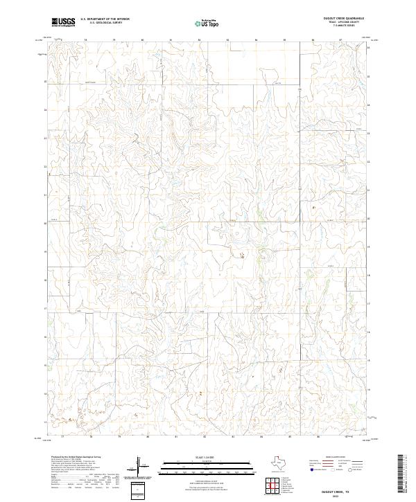 USGS Topographic Map – Dugout Creek