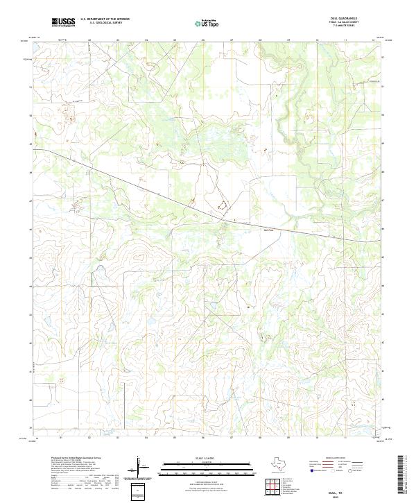USGS Topographic Map – Dull