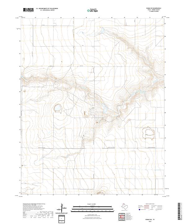 USGS Topographic Map – Dumas NE