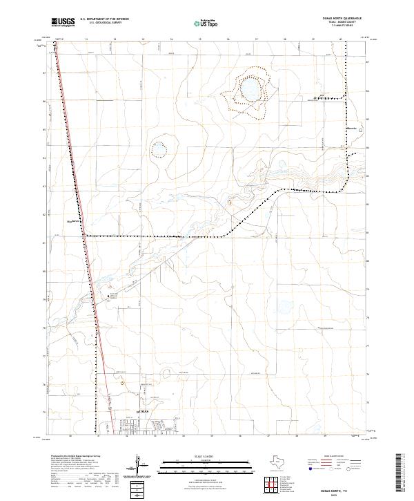 USGS Topographic Map – Dumas North
