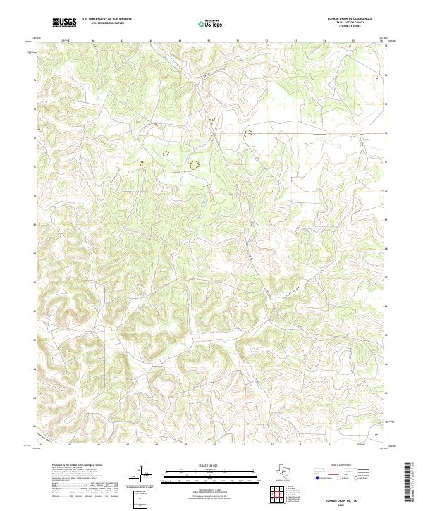 USGS Topographic Map – Dunbar Draw NE
