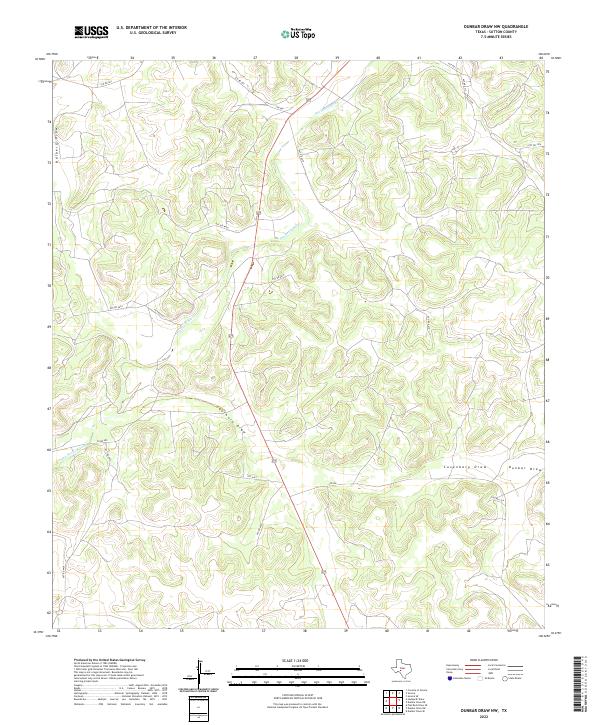 USGS Topographic Map – Dunbar Draw NW