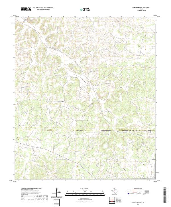 USGS Topographic Map – Dunbar Draw SE