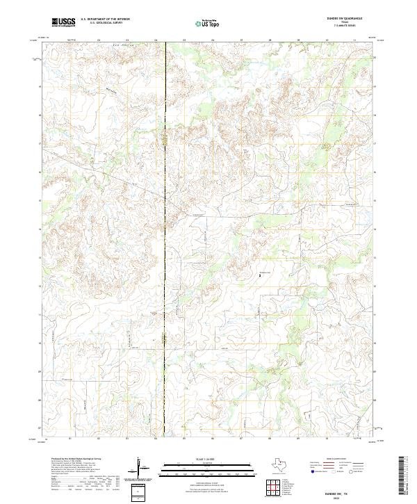USGS Topographic Map – Dundee SW
