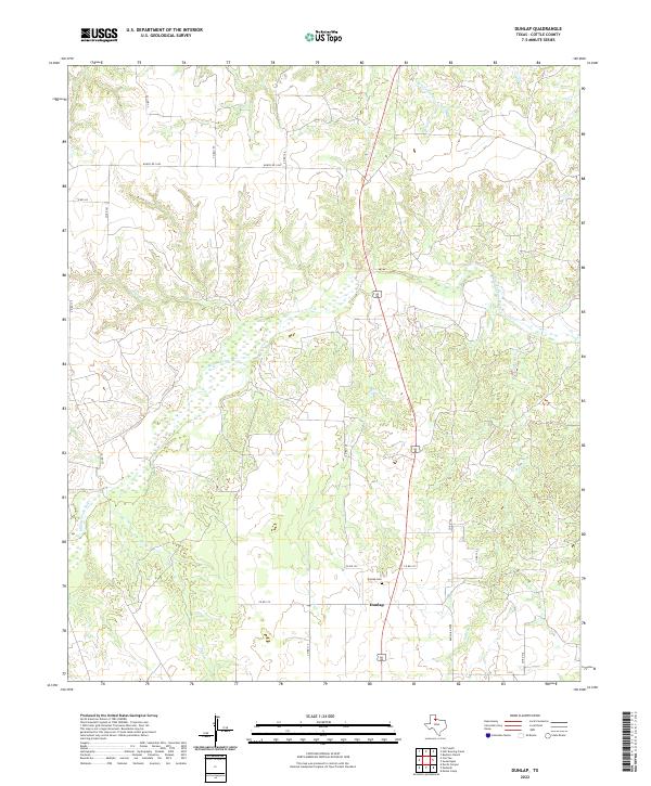 USGS Topographic Map – Dunlap