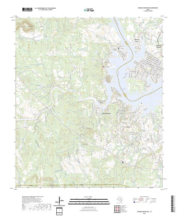 USGS Topographic Map – Dunman Mountain