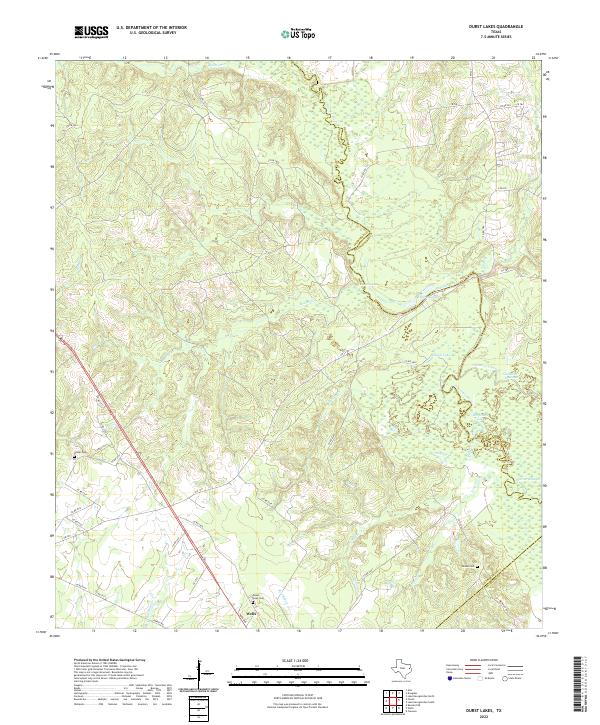 USGS Topographic Map – Durst Lakes