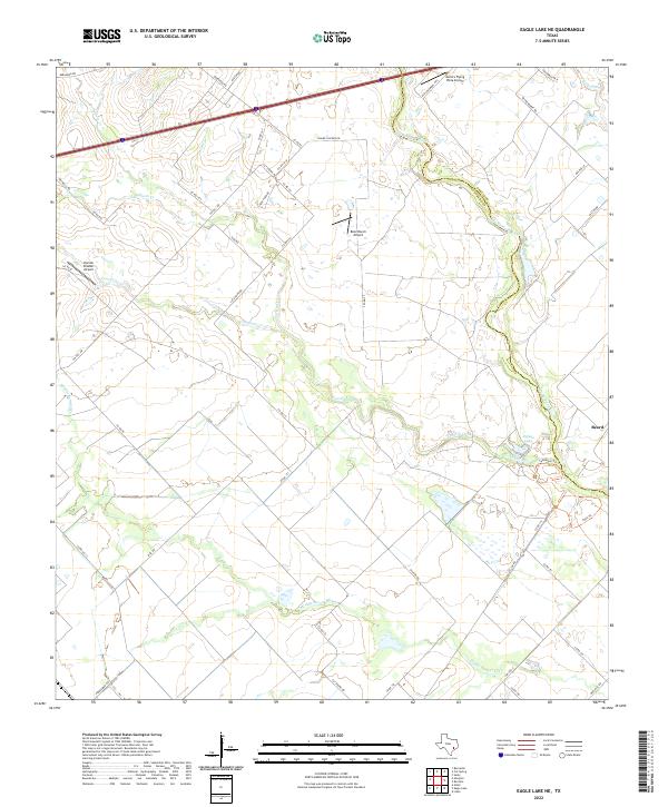 USGS Topographic Map – Eagle Lake NE