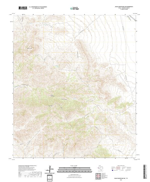 USGS Topographic Map – Eagle Mountains NE