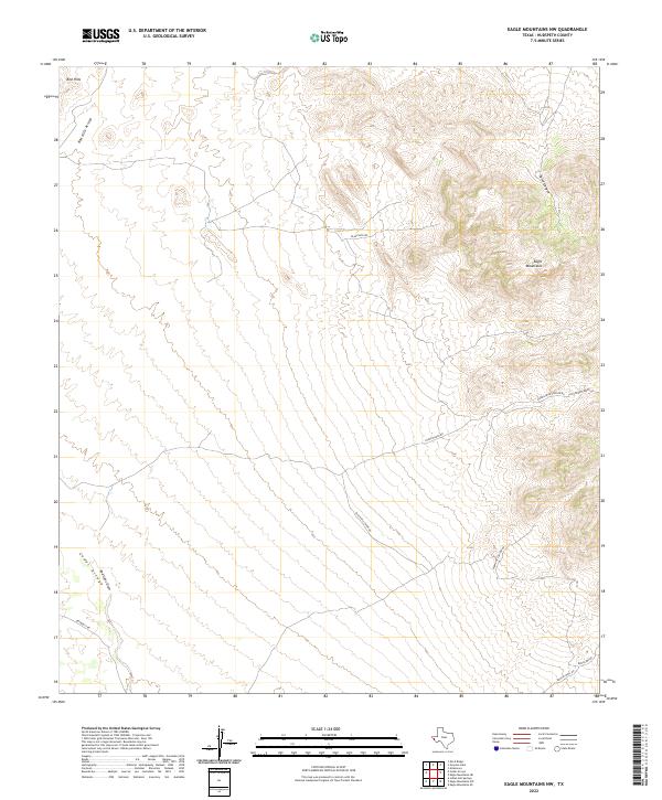 USGS Topographic Map – Eagle Mountains NW