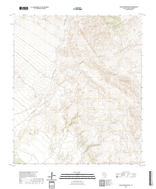 USGS Topographic Map – Eagle Mountains SE