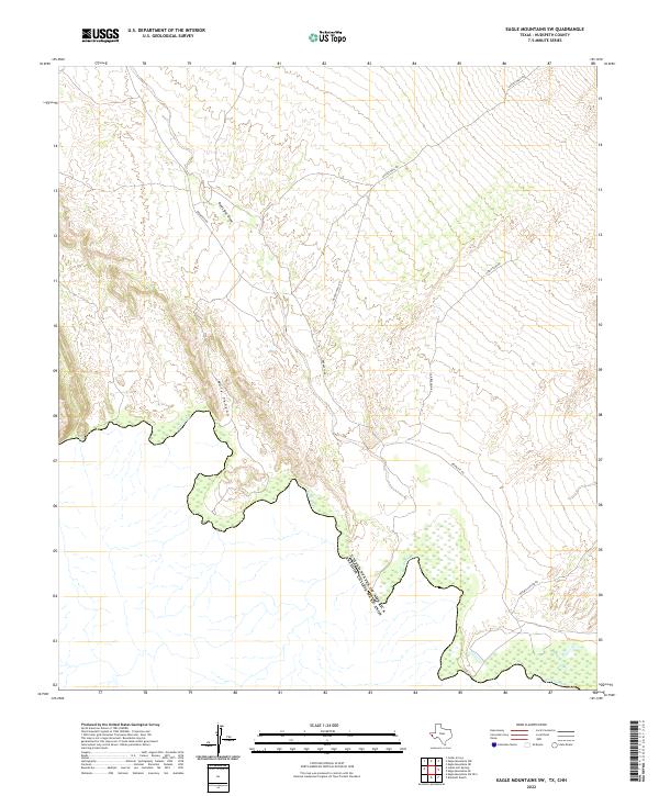 USGS Topographic Map – Eagle Mountains SW