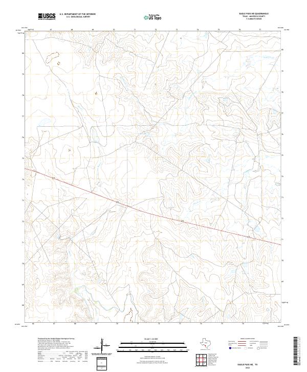 USGS Topographic Map – Eagle Pass NE
