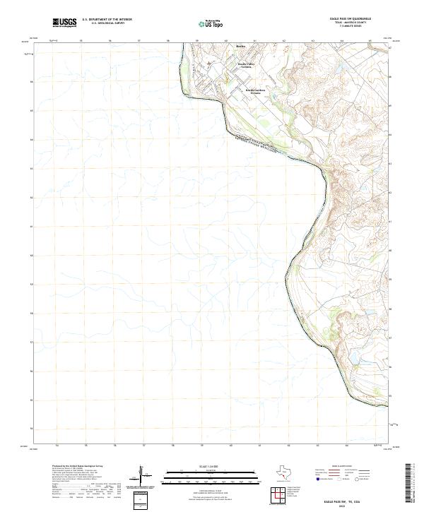 USGS Topographic Map – Eagle Pass SW