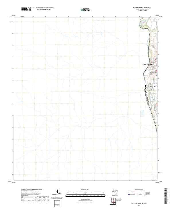 USGS Topographic Map – Eagle Pass West