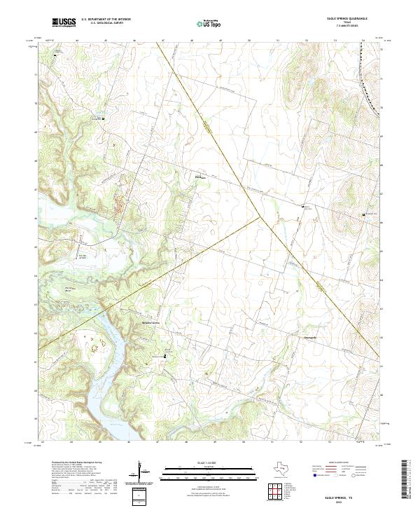 USGS Topographic Map – Eagle Springs