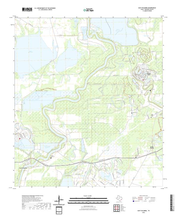 USGS Topographic Map – East Columbia