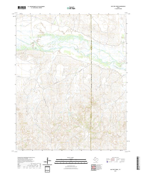 USGS Topographic Map – East Dry Creek
