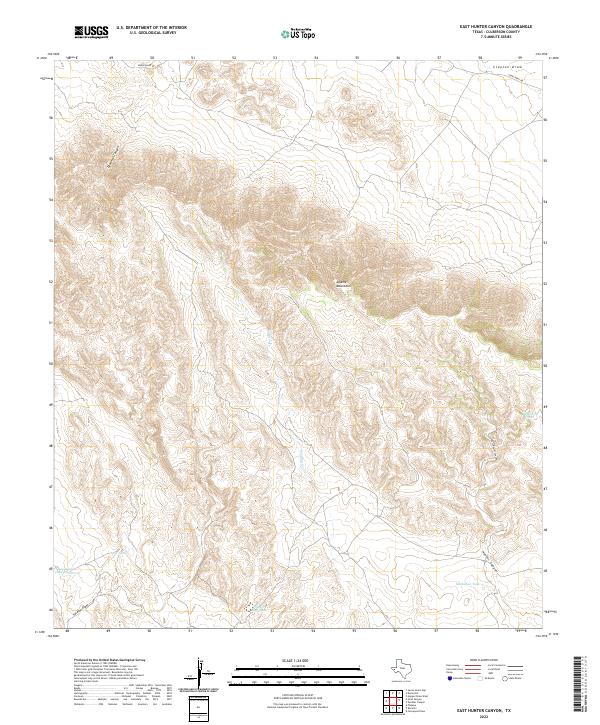 USGS Topographic Map – East Hunter Canyon