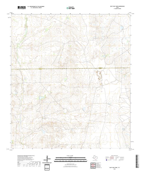 USGS Topographic Map – East Losa Tank