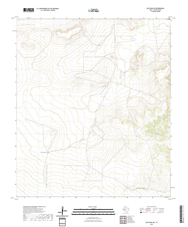 USGS Topographic Map – East Mesa SW