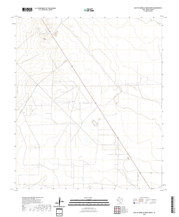 2022 Map of East of Barrilla Draw North, 2022 Print