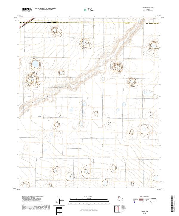 USGS Topographic Map – Easter