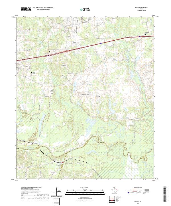 USGS Topographic Map – Easton