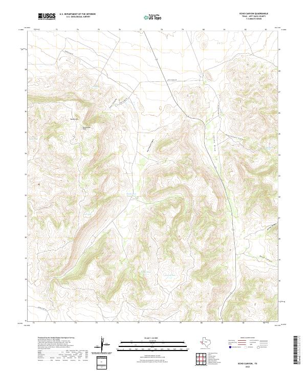 USGS Topographic Map – Echo Canyon