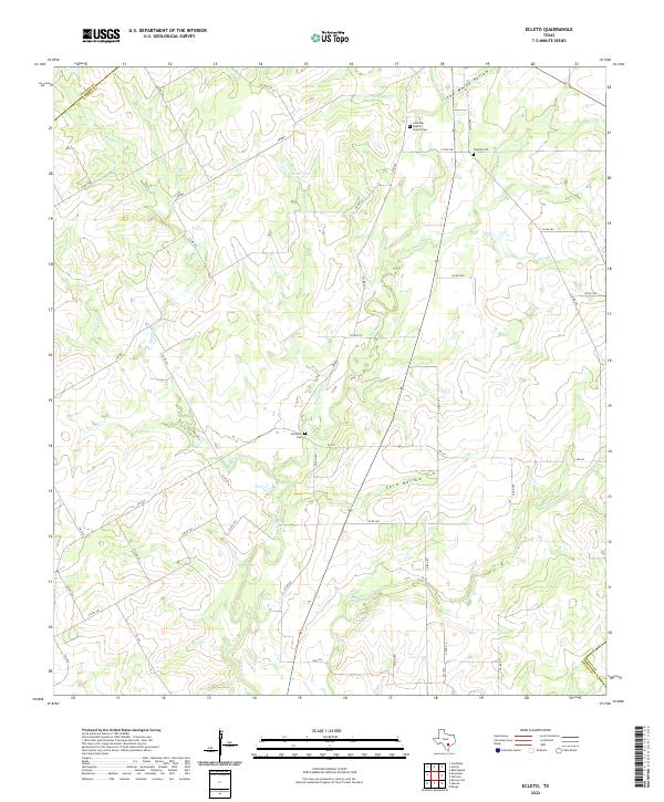 USGS Topographic Map – Ecleto