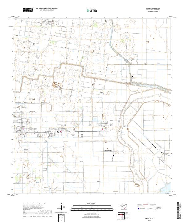 USGS Topographic Map – Edcouch