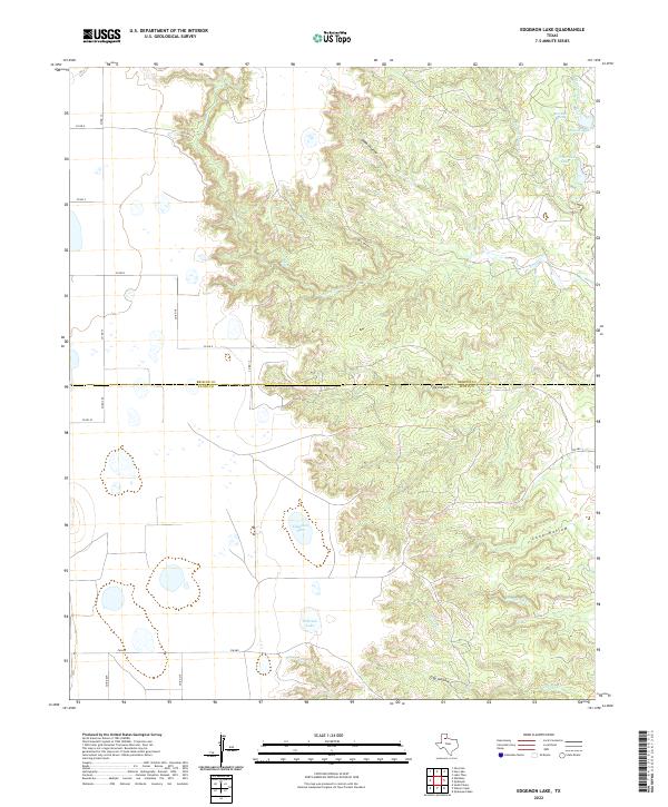 USGS Topographic Map – Edgemon Lake