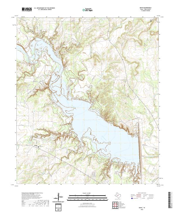 USGS Topographic Map – Edith