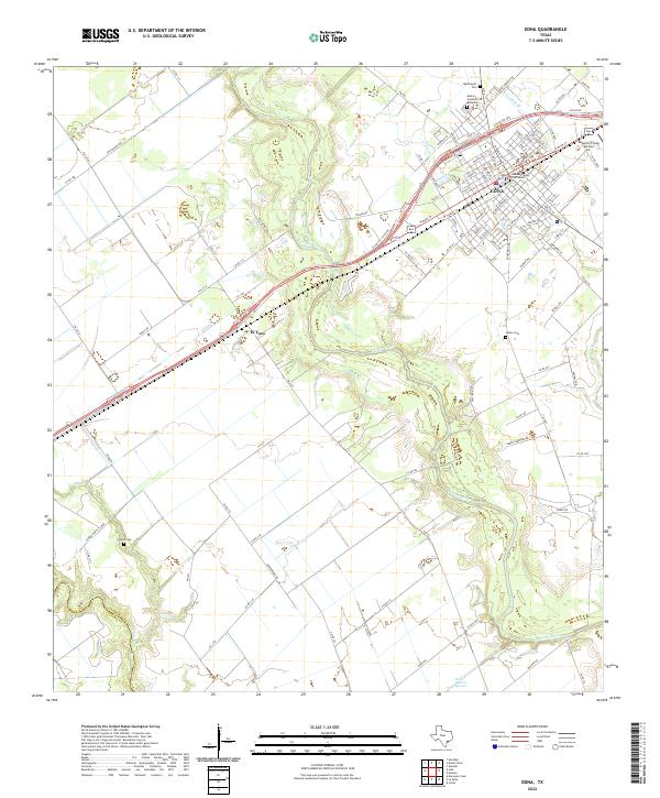 USGS Topographic Map – Edna